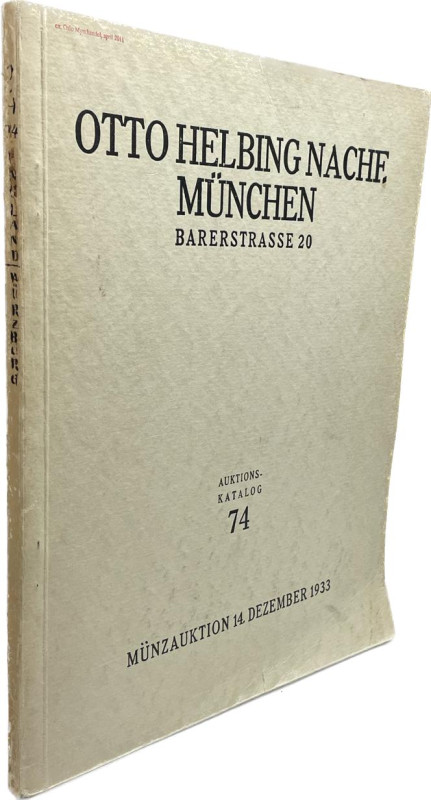 Helbing Nachf., O., München. Auktion 74 vom 14.12.1933.


Fürstlich Fürstenbe...