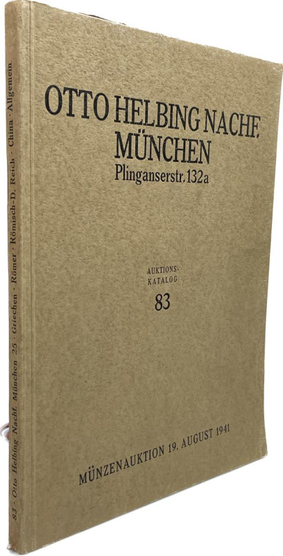 Helbing Nachf., O., München. Auktion 83 vom 19.08.1941.


Antike, Mittelalter...