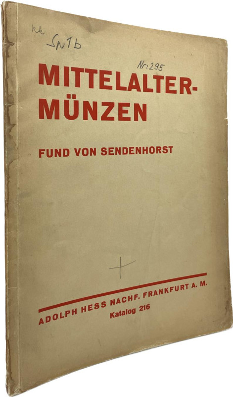 Hess Nachf., A., Frankfurt a.M. Auktion 216 vom 10.04.1933.


Mittelalter-Mün...