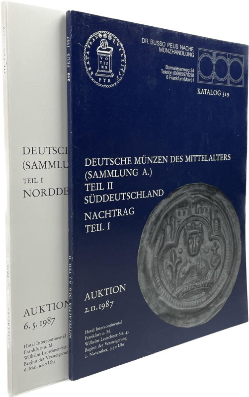 Peus Nachf., Dr. Busso, Frankfurt a.M. Auktion 317 + 319 vom 06.05.1987 und 01.1...