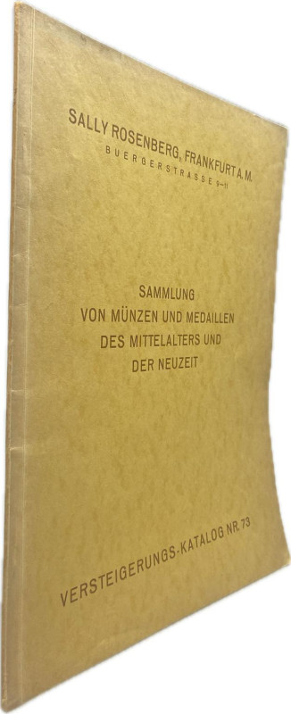 Rosenberg, S., Frankfurt. Auktion 73 vom 13.07.1932.


Mittelalter und Neuzei...