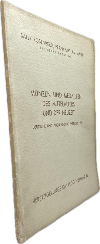 Rosenberg, S., Frankfurt. Auktion 74 vom 05.12.1932.


Münzen und Medaillen d...