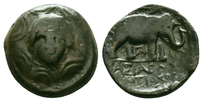 Greek
Seleukid Empire, Antiochos III (222-187 BC). Æ . Uncertain mint (Military...