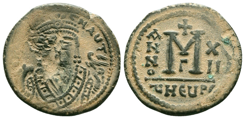 Byzantine Coins. Maurice Tiberius. Circa 7th - 14th Century AD.  "Repatinated"
...