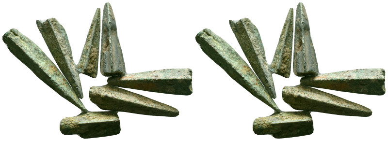 Collectible Items
ANCIENT BRONZE 7 ARROW HEADS.(Circa 2 th Century). Ae.

Ref...