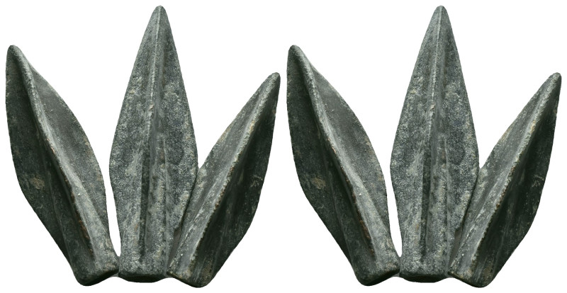 Collectible Items
ANCIENT BRONZE 3 ARROW HEADS.(Circa 2 th Century). Ae.

Ref...