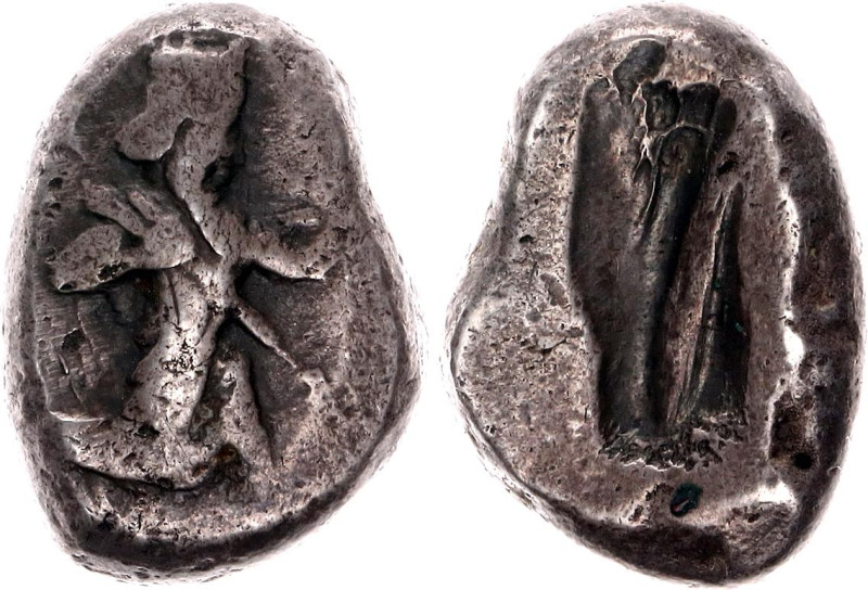 Parthia Siglos 522 - 465 BC (ND)

SNG Cop.# 1030, N# 87017; Silver 5.57 g; Dar...