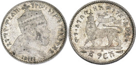 Ethiopia 1 Gersh 1903 A EE 1895

KM# 12, N# 11934; Silver; Menelik II; Paris Mint; UNC with full mint luster