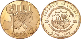 Liberia 5 Dollars 2000

UC# 112, N# 27685; Copper-nickel, Proof; Europe; With a nice toning