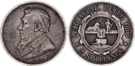 South Africa 2 Shillings 1896

KM# 6, N# 4789; Silver; Pretoria Mint; VF