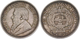 South Africa 2-1/2 Shillings 1897

KM# 7, N# 21288; Silver; Pretoria Mint; Mintage 149160 pcs.; XF- with a nice patina