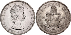 Bermuda 1 Crown 1964

KM# 14, N# 14208; Silver; Elizabeth II; London Mint; AUNC with few hairlines