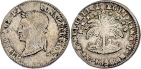 Bolivia 4 Soles 1856 PTS MJ

KM# 123.2, N# 23934; Silver; Potosi Mint; VF+