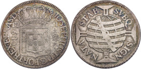 Brazil 640 Reis 1751 R

KM# 170.1, N# 17039; Silver; Joseph I the Reformer; Rio de Janeiro Mint; VF+, partly straitened edge