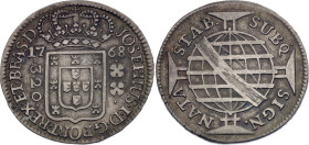 Brazil 320 Reis 1768

KM# 192.2, N# 36282; "SUBQ"; Silver; Jose I; Lisbon Mint; Mintage 47000 pcs.; XF-