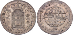 Brazil 960 Reis 1811 R

KM# 307.3, N# 23668; Silver; Joao; Rio de Janeiro Mint; XF