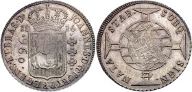 Brazil 960 Reis 1816 B

KM# 307.1, N# 23668; Silver; Joao; Bahia Mint; UNC