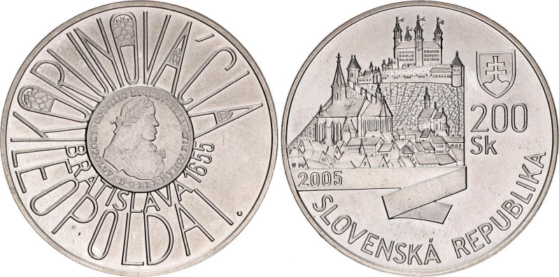 Slovakia 200 Korun 2005 MW

KM# 81, N# 33060; Silver; 350th Anniversary of Cor...