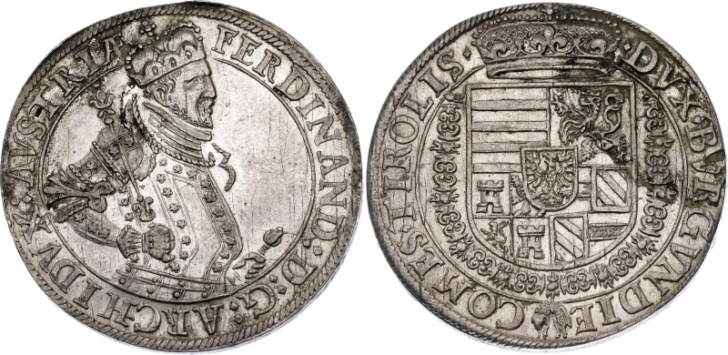 Austrian States Tyrol 1 Taler 1577 - 1595 (ND)

Dav# 8097, N# 99227; Silver; F...