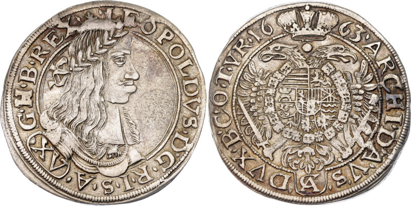 Austria 15 Kreuzer 1663 CA

KM# 1170, N# 34748; Silver; Leopold I; Vienna Mint...