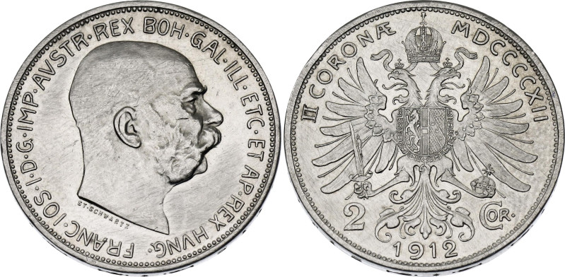 Austria 2 Corona 1912

KM# 2821, N# 7934; Silver; Franz Joseph I; AUNC with mi...