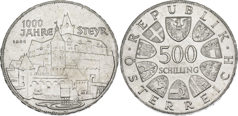 Austria 500 Schilling 1980

KM# 2947, N# 22350; Silver; 1000th Anniversary of ...