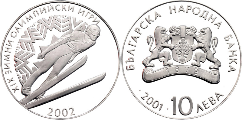 Bulgaria 10 Leva 2001

KM# 247, N# 61080; Silver., Proof; XIX Winter Olympic G...