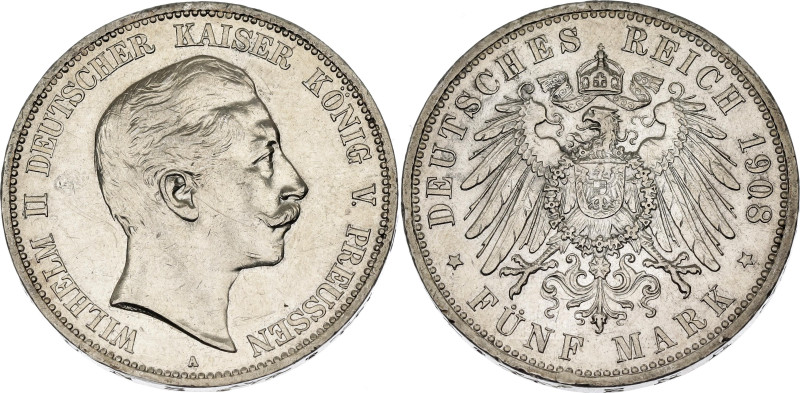 Germany - Empire Prussia 5 Mark 1908 A

KM# 523, AKS# 129, N# 11814; Silver; W...