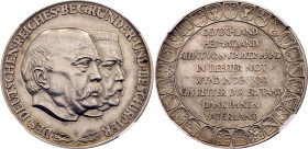 Germany - Weimar Republic Silver Medal "The Founders and Patrons of the German Empire - Bismarck and Hindenburg" 1930 (ND) NGC MS62

Buchholz/Fried#...