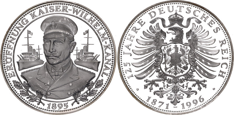 Germany - FRG Silver Medal "125th Anniversary of Germany - Opening of the Empero...