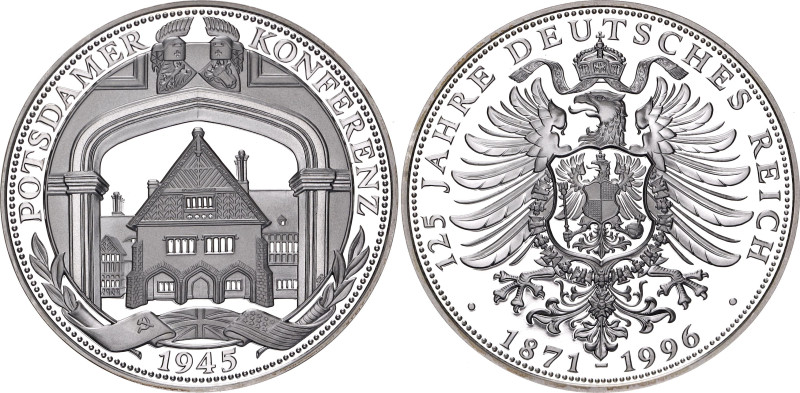 Germany - FRG Silver Medal "125th Anniversary of Germany - The Potsdam Conferenc...