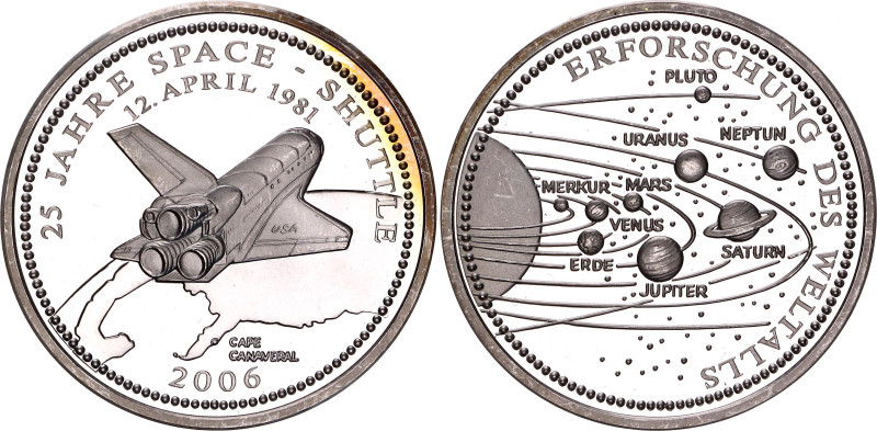 Germany - FRG Silver Medal "Space Exploration - 25th Anniversary of the Space Sh...