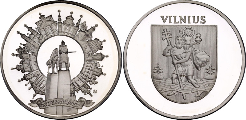 Lithuania Silver Medal "Vilnius City of Gediminas" 2016 (ND) PCGS SP68

Silver...