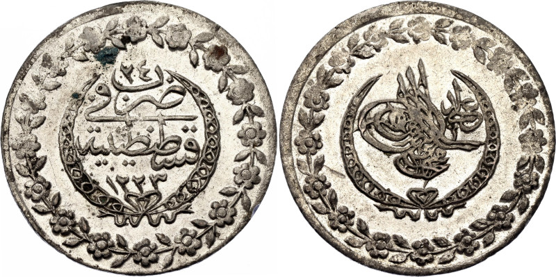 Ottoman Empire Yuzluk 1831 AH 1223//24

KM# 590, N# 32204; Billon; Mahmud II; ...