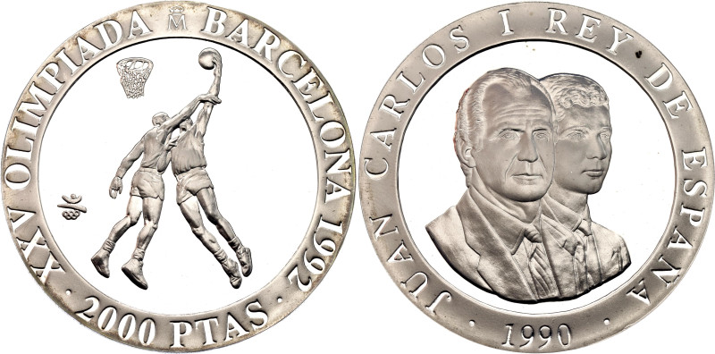 Spain 2000 Pesetas 1990 M

KM# 866, N# 34957; Silver., Proof; Juan Carlos I; 1...