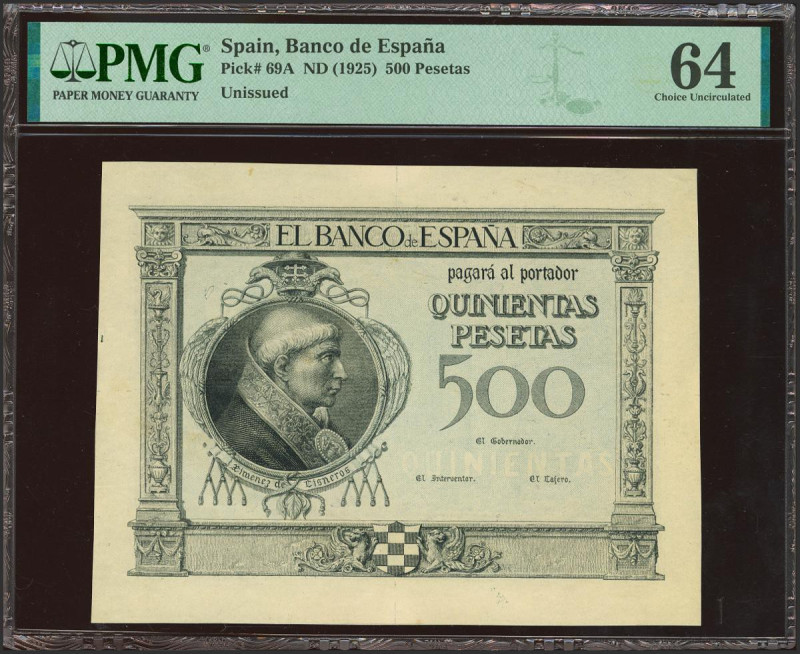 500 Pesetas. 23 de Enero de 1925. No Emitido. Sin numeración. (Edifil 2021: NE22...