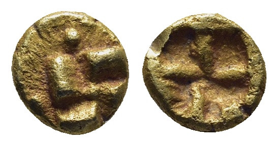 IONIA. Uncertain. Circa 625-600 BC. Myshemihekte – 1/24 Stater (0.64 Gr. 7mm.), ...