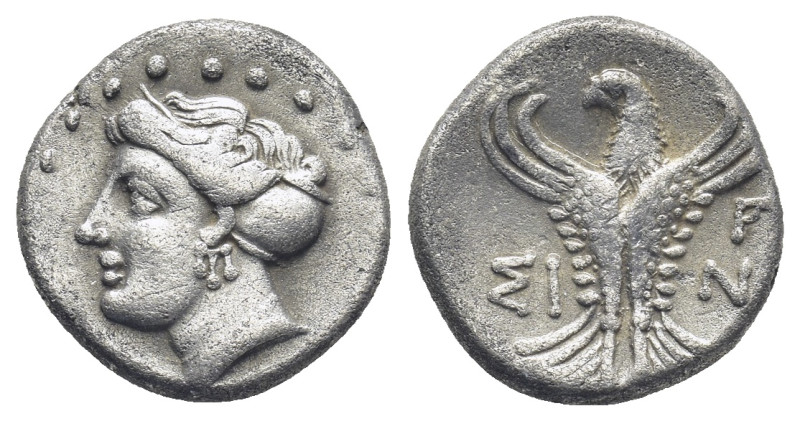 PAPHLAGONIA. Sinope. Late 4th-3rd century BC. Hemidrachm (2.6 Gr. 14mm.).
 Head ...