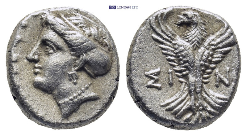 PAPHLAGONIA. Sinope. Hemidrachm (Circa 330-250 BC). (2.88 Gr. 13mm.)
Head of nym...