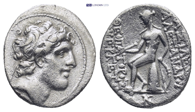 SELEUCID KINGDOM, Alexander I Balas. Drachm. (3.85 Gr. 18mm.)
Laureate head of A...
