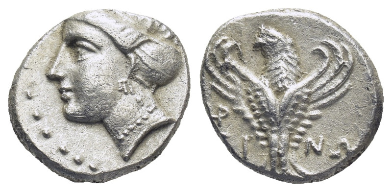 Paphlagonia. Sinope circa 330-250 BC. Hemidrachm AR (2.9 Gr. 14mm.).
 Head of ny...