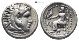 KINGS OF MACEDON. Alexander III 'the Great' (336-323 BC). Drachm. Miletos. (4.18 Gr. 16mm.) Head of Herakles right, wearing lion skin. 
Rev: AΛEΞANΔPO...