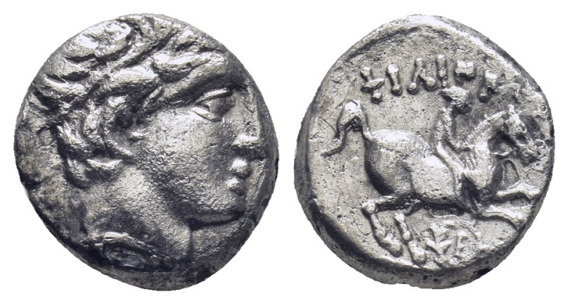 Kings of Macedon, Philip II. AR Tetradrachm, (2.36 g 12mm). 359-336 BC. Amphipol...