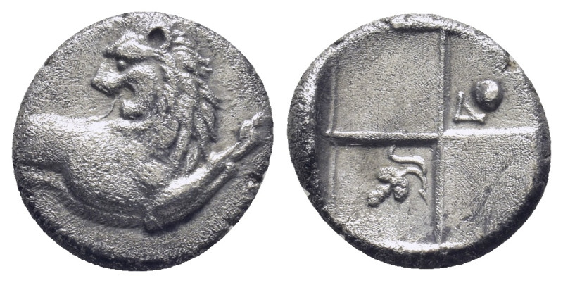 THRACE, Chersonesos. Circa 386-338 BC. AR Hemidrachm (14mm, 2.0 g). Forepart of ...