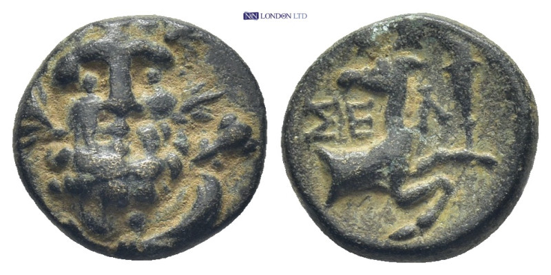 Pisidia, Selge, AE (bronze, 2,27 g, 12 mm) 2nd-1st cent. BC Obv: Head of Herakle...