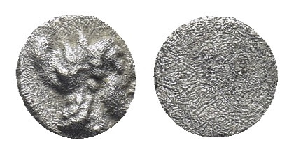 Asia Minor, Uncertain mint. Circa 5th. Century BC. AR Tetartemorion ( 0.16 Gr. 5...