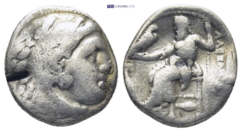 Kingdom of Macedon. Alexander III 'The Great' AR Drachm. Kolophon, circa 322-317...