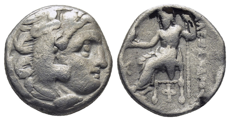 Kingdom of Macedon. Antigonos I Monophthalmos. Drachm. (16mm, 4.1 g) 310-301 BC....