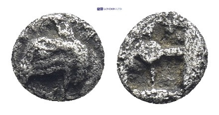 Ionia. Phokaia. ca. 530-478 BC. AR Tetartemorion (5mm, 0.26 g). Griffin head lef...