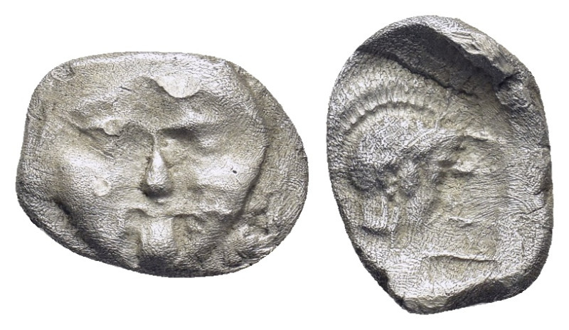 Pisidia. Selge circa 350-300 BC. Obol AR (0.99 Gr. 11mm.) 
Gorgoneion. 
Rev. Hea...